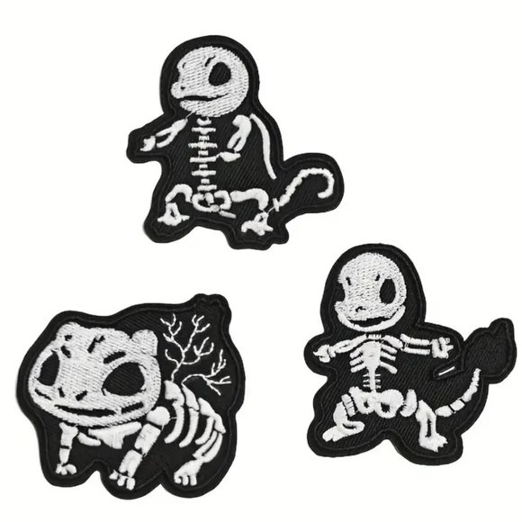 🎁 2/$20 🎁 set Pokemon iron on patches for jacket, 3 pieces - Picture 1 of 2